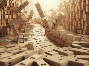 Domino effect of delay within supply chain