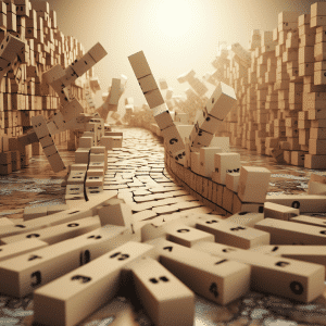 Domino effect of delay within supply chain